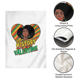 Black History Is My Valentine Garden Flag Gift For Black Women TS12 Print Your Wear