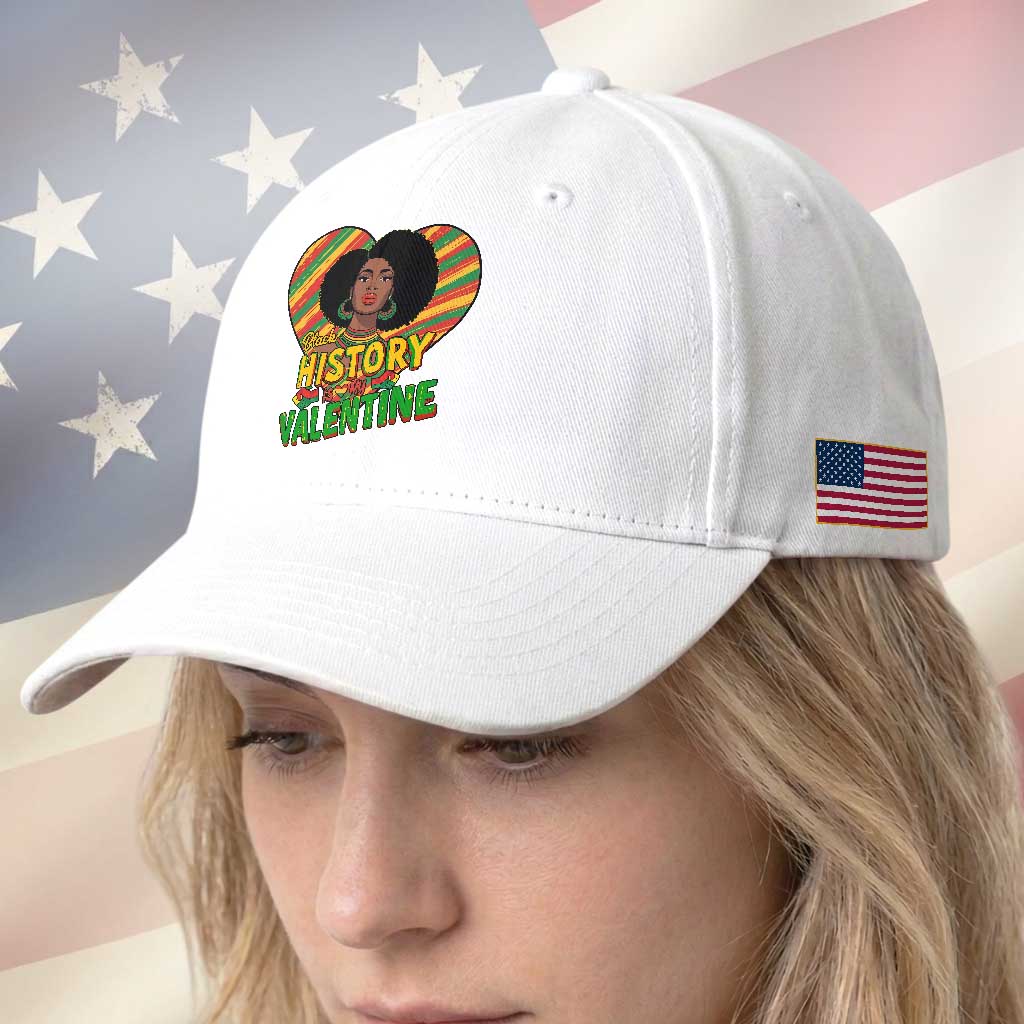 Black History Is My Valentine Baseball Cap Gift For Black Women TS12 Print Your Wear