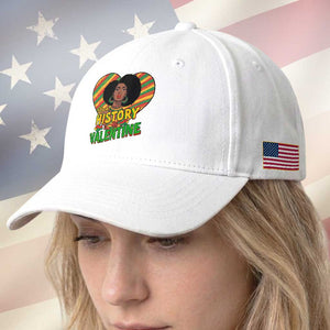 Black History Is My Valentine Baseball Cap Gift For Black Women TS12 Print Your Wear