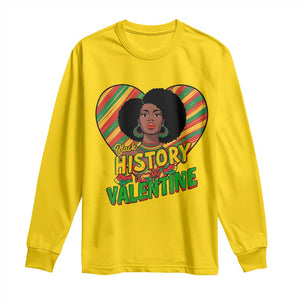 Black History Is My Valentine Long Sleeve Shirt Gift For Black Women TS12 Daisy Print Your Wear