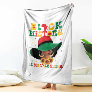 Black History Is My Valentine Throw Blanket Women Gift For February TS12 Print Your Wear