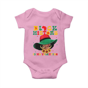 Black History Is My Valentine Baby Onesie Women Gift For February TS12 Light Pink Print Your Wear