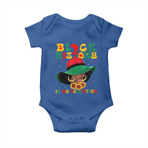 Black History Is My Valentine Baby Onesie Women Gift For February TS12 Royal Blue Print Your Wear