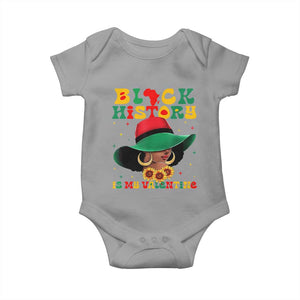 Black History Is My Valentine Baby Onesie Women Gift For February TS12 Sport Gray Print Your Wear