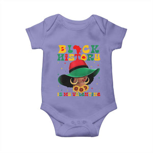 Black History Is My Valentine Baby Onesie Women Gift For February TS12 Violet Print Your Wear