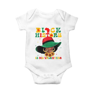 Black History Is My Valentine Baby Onesie Women Gift For February TS12 White Print Your Wear
