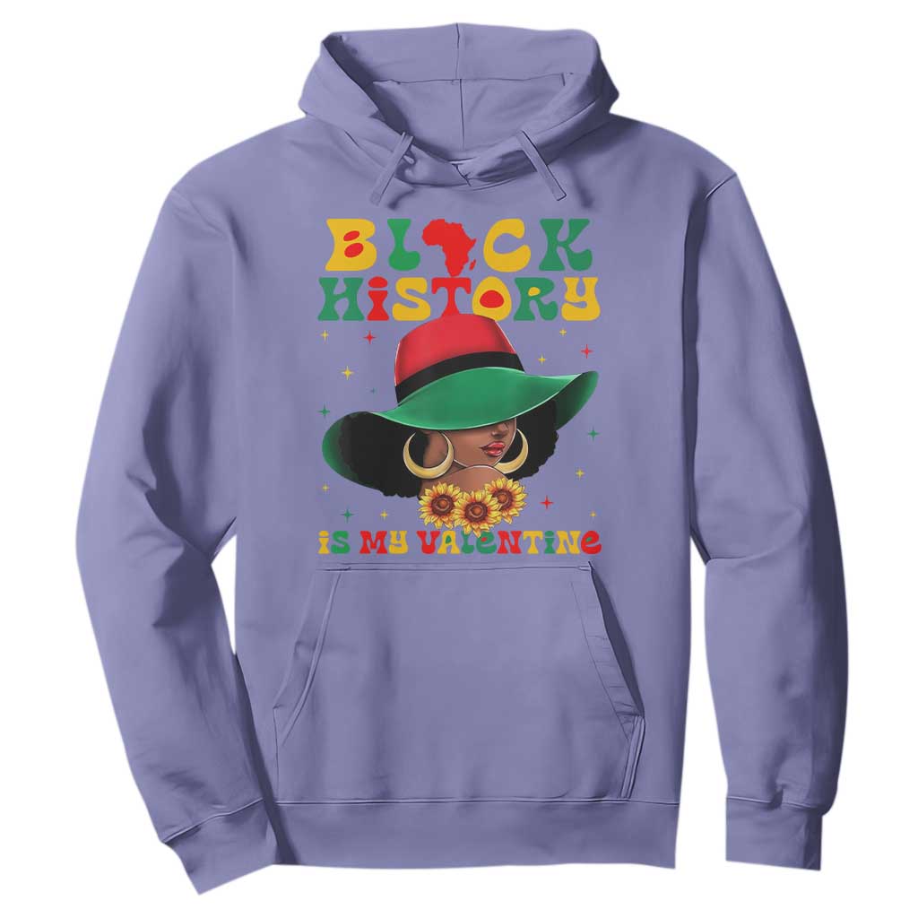Black History Is My Valentine Hoodie Women Gift For February TS12 Violet Print Your Wear