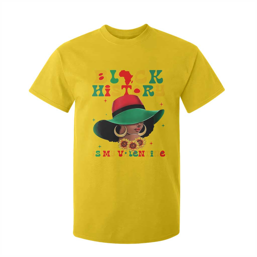 Black History Is My Valentine T Shirt For Kid Women Gift For February TS12 Daisy Print Your Wear
