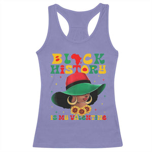 Black History Is My Valentine Racerback Tank Top Women Gift For February TS12 Violet Print Your Wear