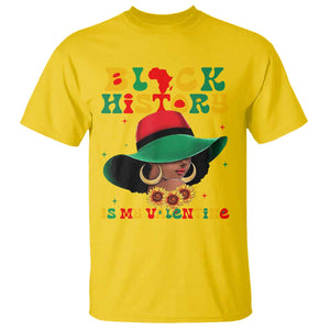 Black History Is My Valentine T Shirt Women Gift For February TS12 Daisy Print Your Wear