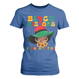 Black History Is My Valentine T Shirt For Women Women Gift For February TS12 Royal Blue Print Your Wear