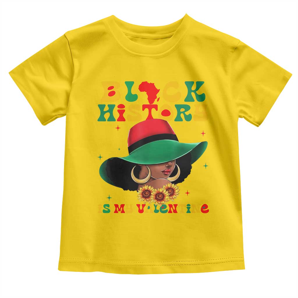 Black History Is My Valentine Toddler T Shirt Women Gift For February TS12 Daisy Print Your Wear