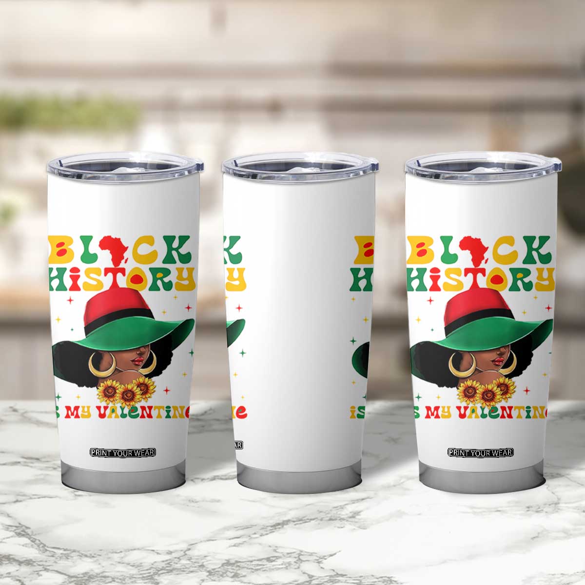 Black History Is My Valentine Tumbler Cup Women Gift For February TS12 Print Your Wear