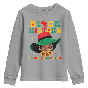 Black History Is My Valentine Youth Sweatshirt Women Gift For February TS12 Sport Gray Print Your Wear