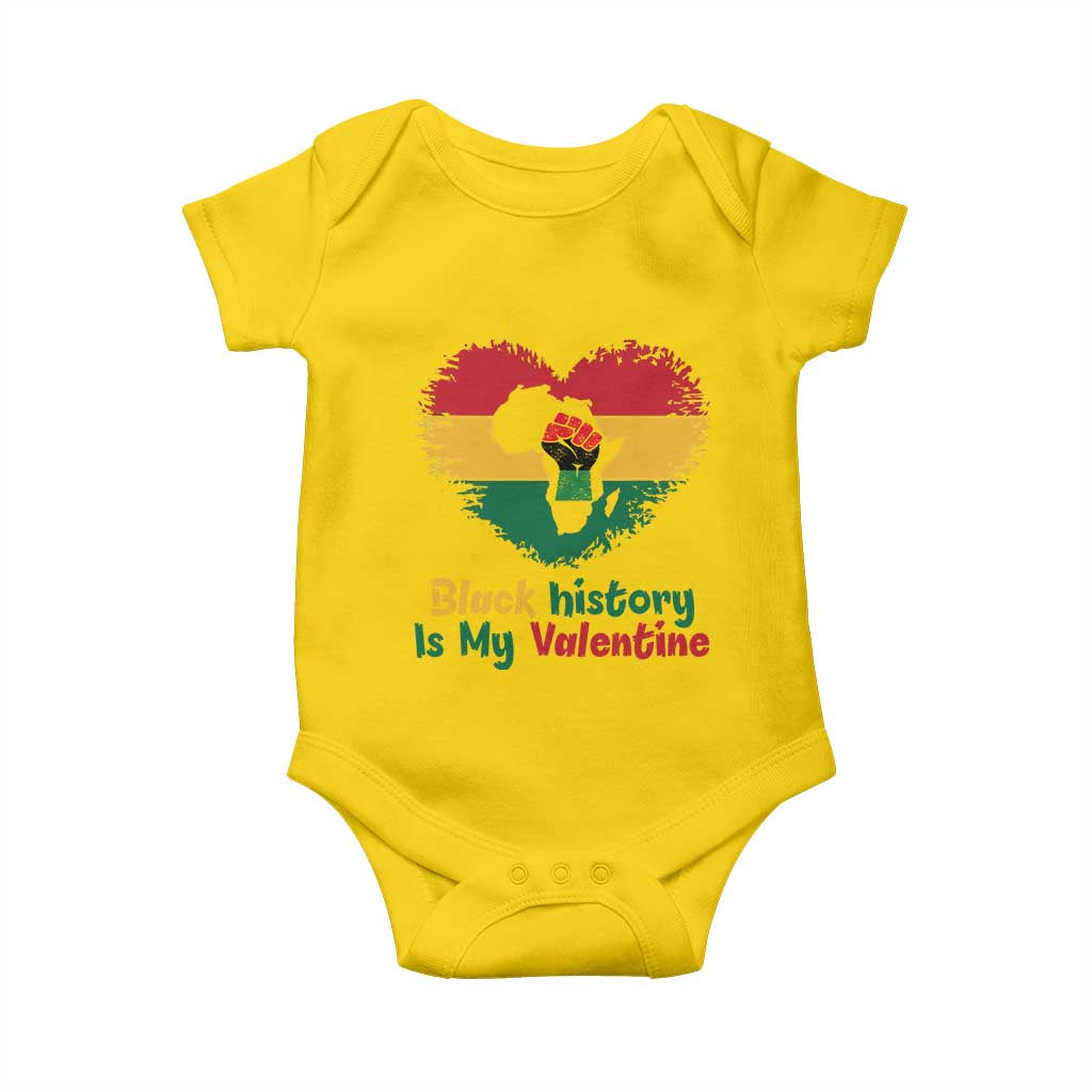African American Women Pride Baby Onesie Black History Is My Valentine TS12 Daisy Print Your Wear