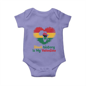 African American Women Pride Baby Onesie Black History Is My Valentine TS12 Violet Print Your Wear