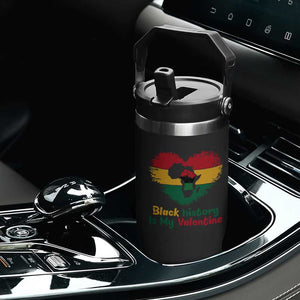 African American Women Pride Flip Straw Tumbler Black History Is My Valentine TS12 Print Your Wear