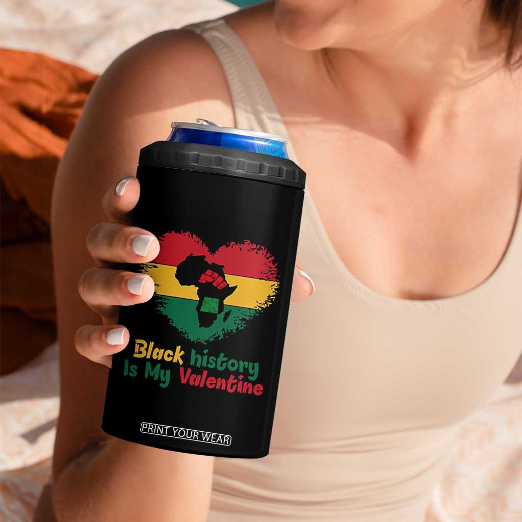 African American Women Pride 4 in 1 Can Cooler Tumbler Black History Is My Valentine TS12 Print Your Wear