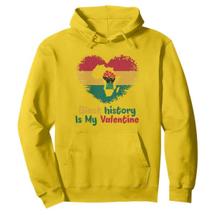 African American Women Pride Hoodie Black History Is My Valentine - Print Your Wear