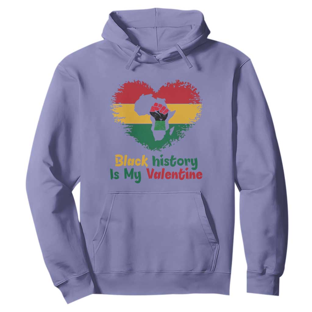 African American Women Pride Hoodie Black History Is My Valentine - Print Your Wear