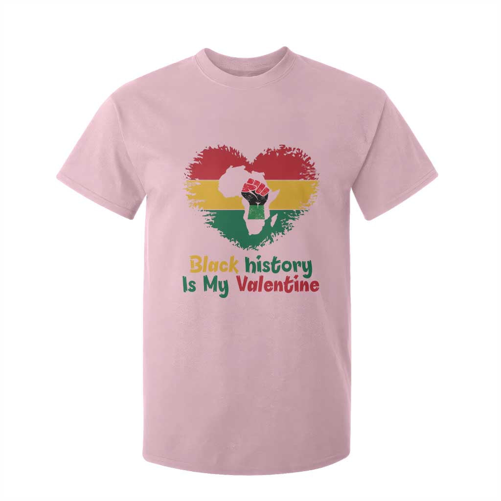 African American Women Pride T Shirt For Kid Black History Is My Valentine TS12 Light Pink Print Your Wear
