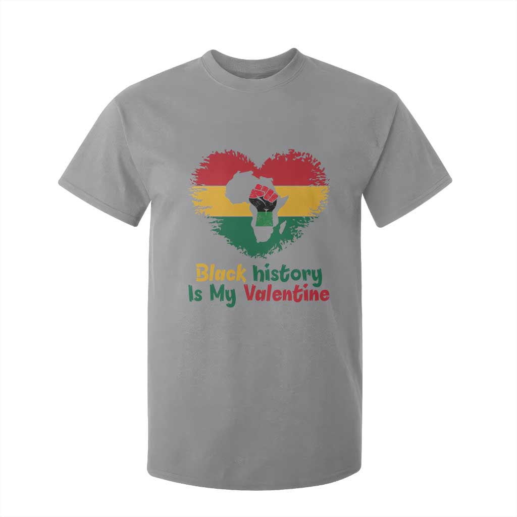 African American Women Pride T Shirt For Kid Black History Is My Valentine TS12 Sport Gray Print Your Wear