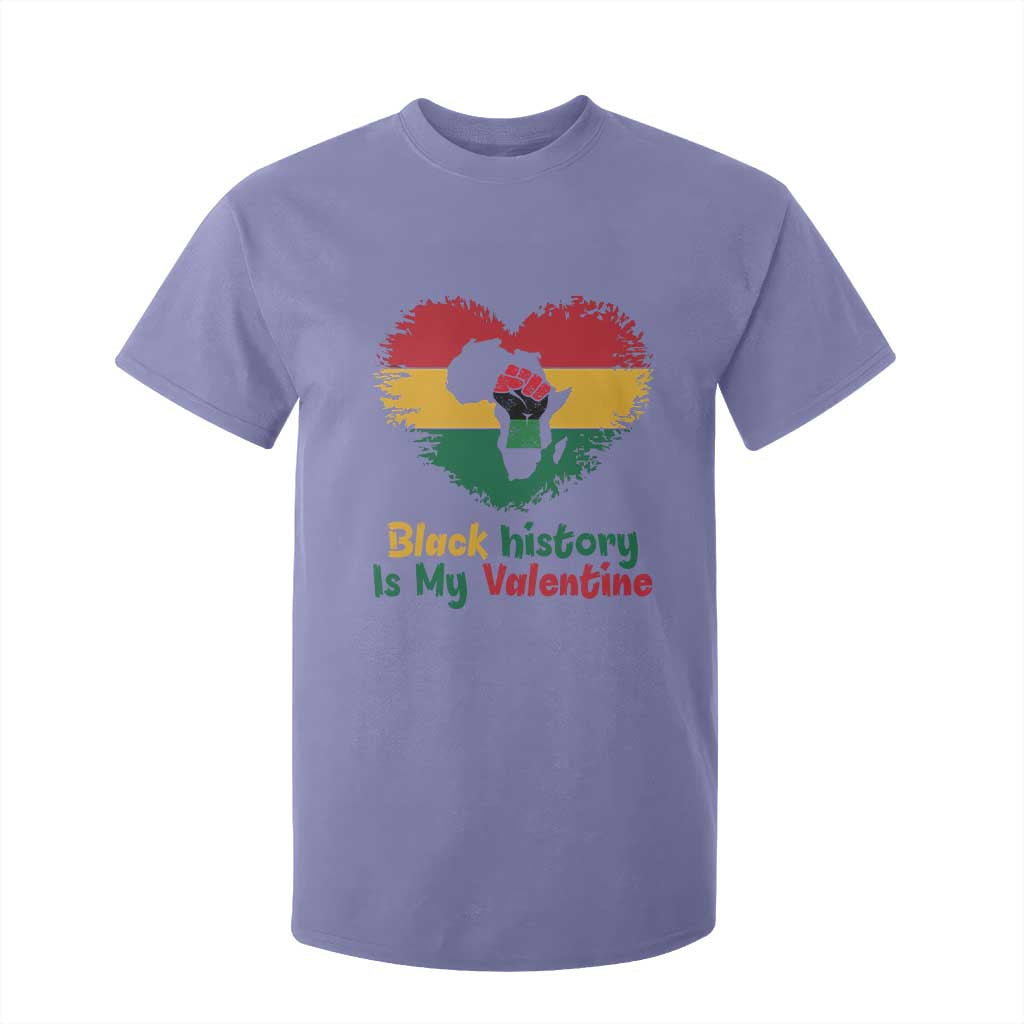 African American Women Pride T Shirt For Kid Black History Is My Valentine TS12 Violet Print Your Wear