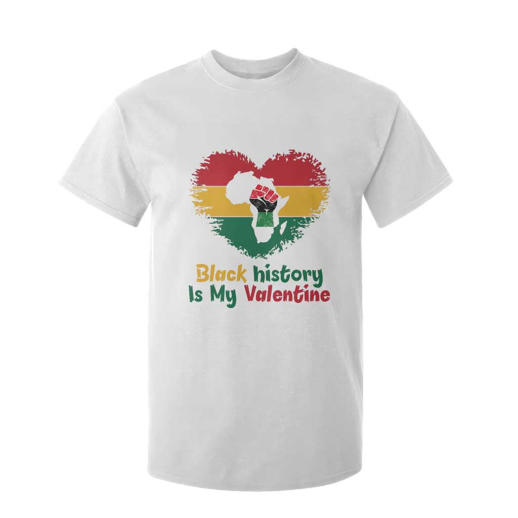 African American Women Pride T Shirt For Kid Black History Is My Valentine TS12 White Print Your Wear