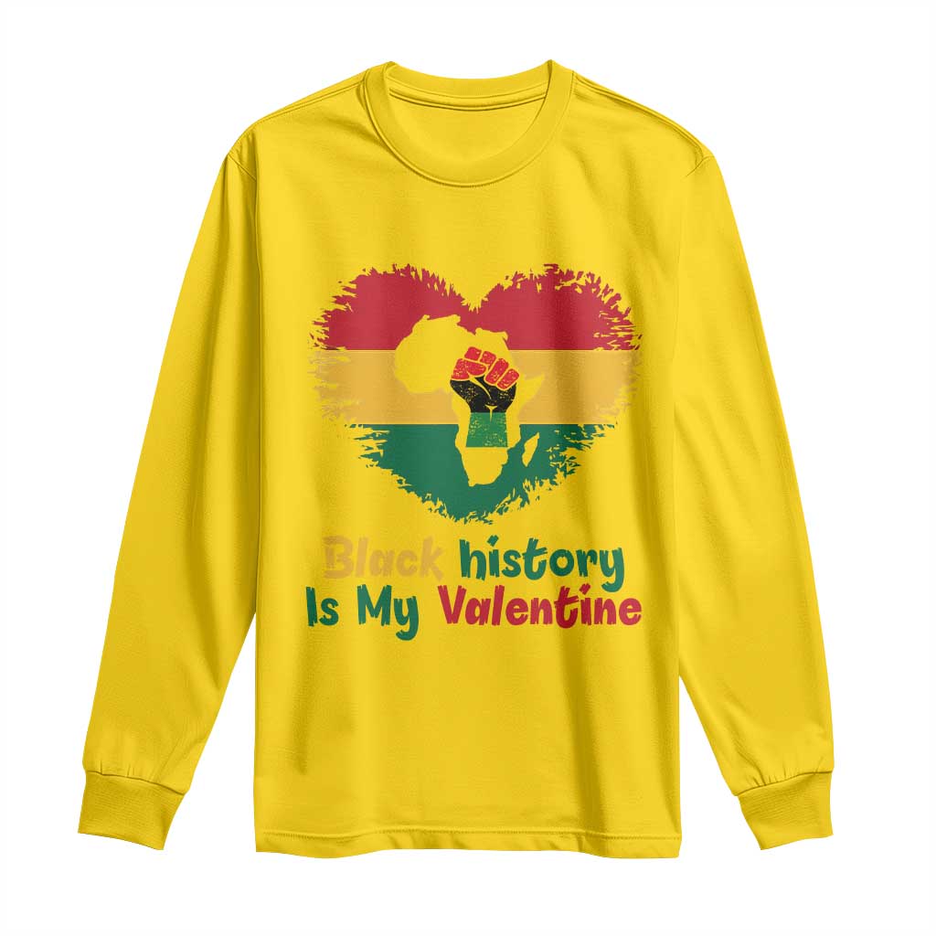 African American Women Pride Long Sleeve Shirt Black History Is My Valentine TS12 Daisy Print Your Wear