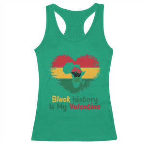 African American Women Pride Racerback Tank Top Black History Is My Valentine TS12 Irish Green Print Your Wear