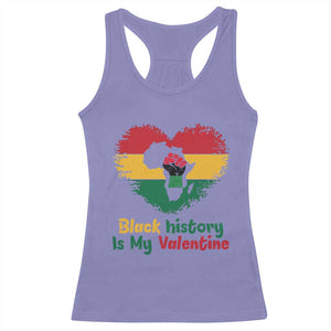 African American Women Pride Racerback Tank Top Black History Is My Valentine TS12 Violet Print Your Wear