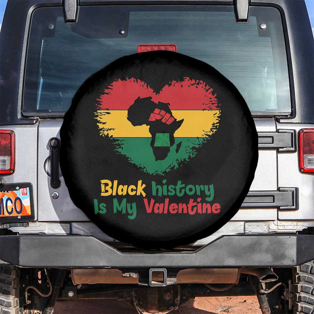 African American Women Pride Spare Tire Cover Black History Is My Valentine TS12 No hole Black Print Your Wear