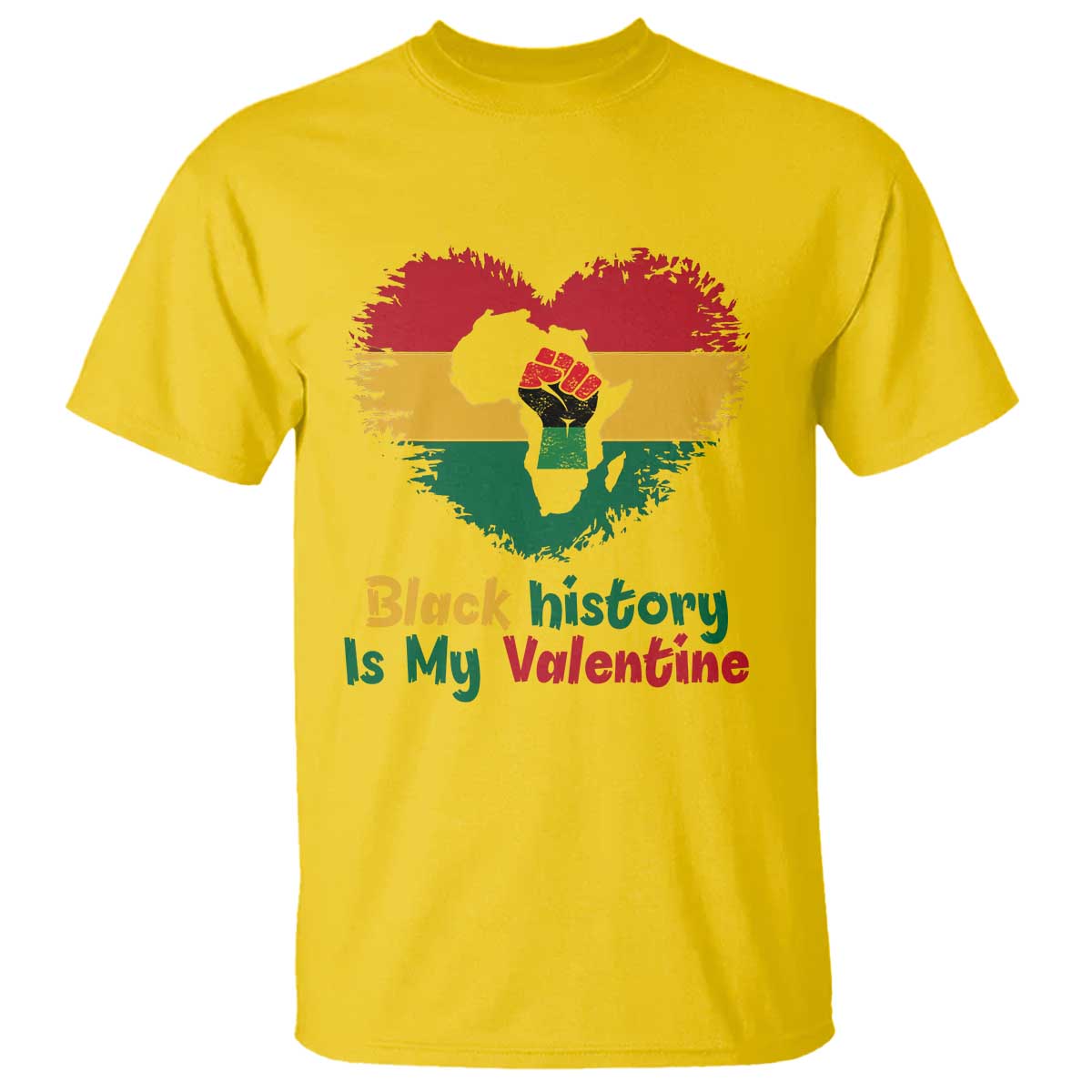 African American Women Pride T Shirt Black History Is My Valentine TS12 Daisy Print Your Wear