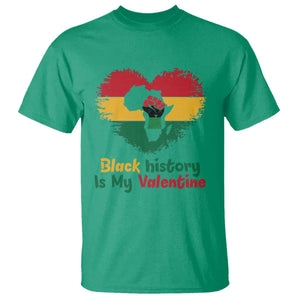 African American Women Pride T Shirt Black History Is My Valentine TS12 Irish Green Print Your Wear