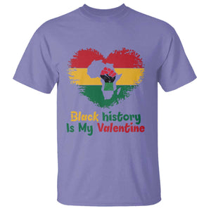 African American Women Pride T Shirt Black History Is My Valentine TS12 Violet Print Your Wear