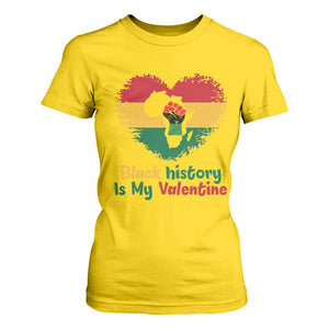 African American Women Pride T Shirt For Women Black History Is My Valentine TS12 Daisy Print Your Wear