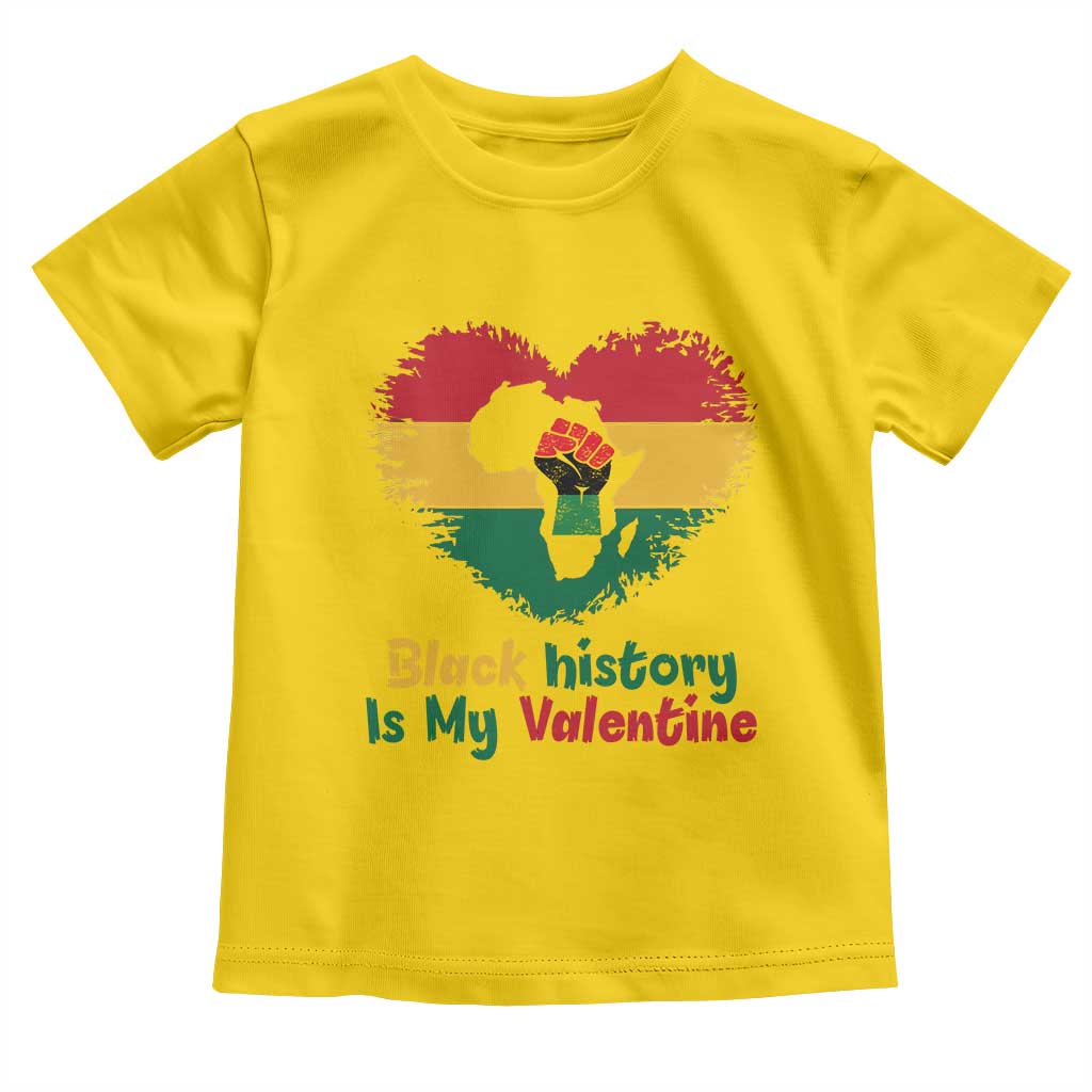African American Women Pride Toddler T Shirt Black History Is My Valentine TS12 Daisy Print Your Wear