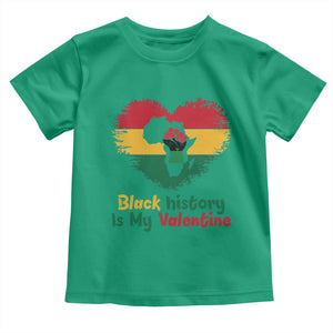 African American Women Pride Toddler T Shirt Black History Is My Valentine TS12 Irish Green Print Your Wear