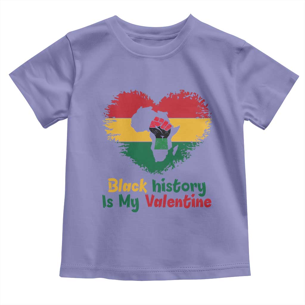 African American Women Pride Toddler T Shirt Black History Is My Valentine TS12 Violet Print Your Wear