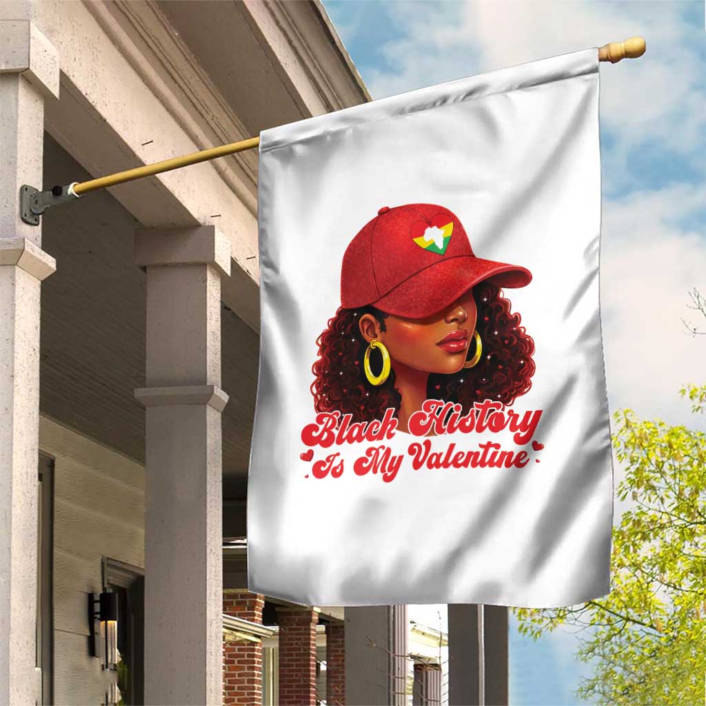 Black History Is My Valentine Garden Flag Melanin Pride Valentines Day Gift TS12 Print Your Wear