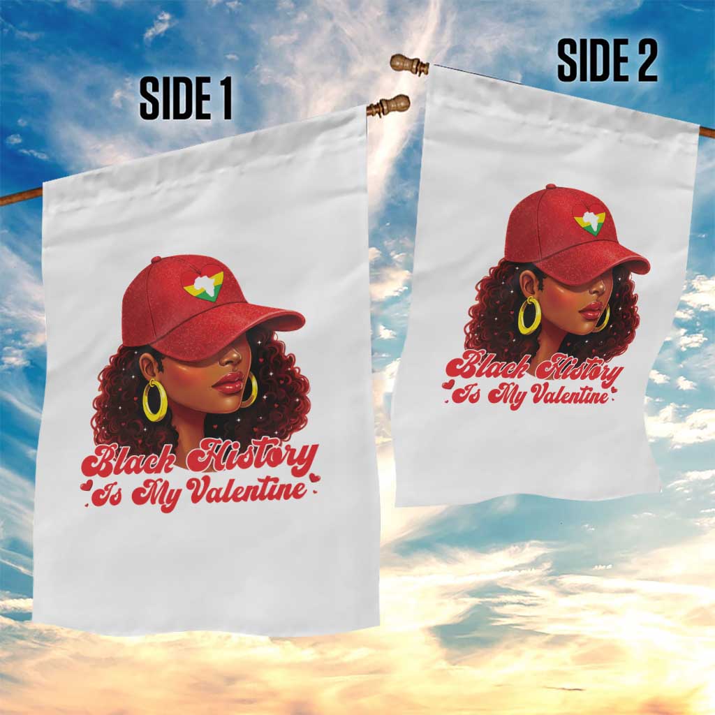 Black History Is My Valentine Garden Flag Melanin Pride Valentines Day Gift TS12 Print Your Wear