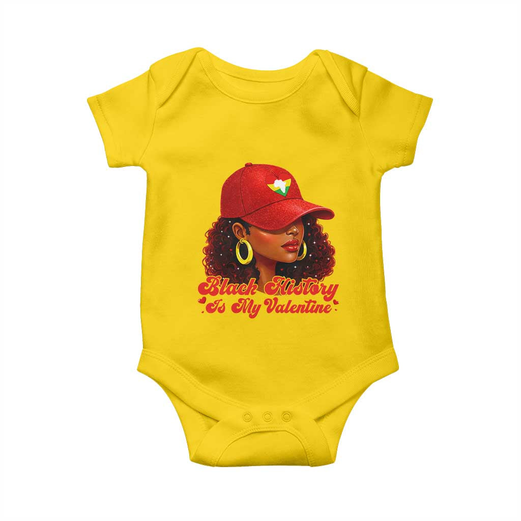 Black History Is My Valentine Baby Onesie Melanin Pride Valentines Day Gift TS12 Daisy Print Your Wear