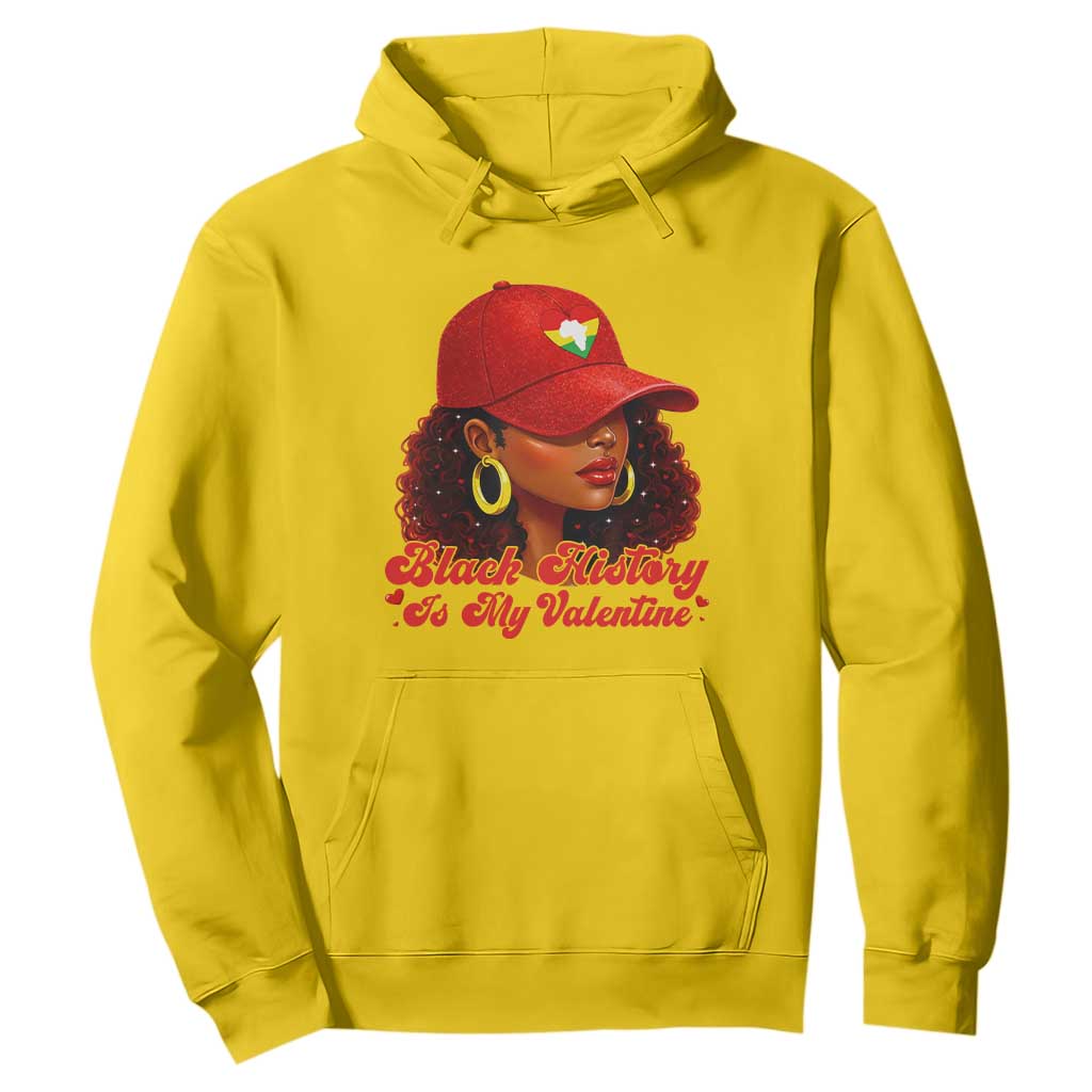 Black History Is My Valentine Hoodie Melanin Pride Valentines Day Gift TS12 Daisy Print Your Wear