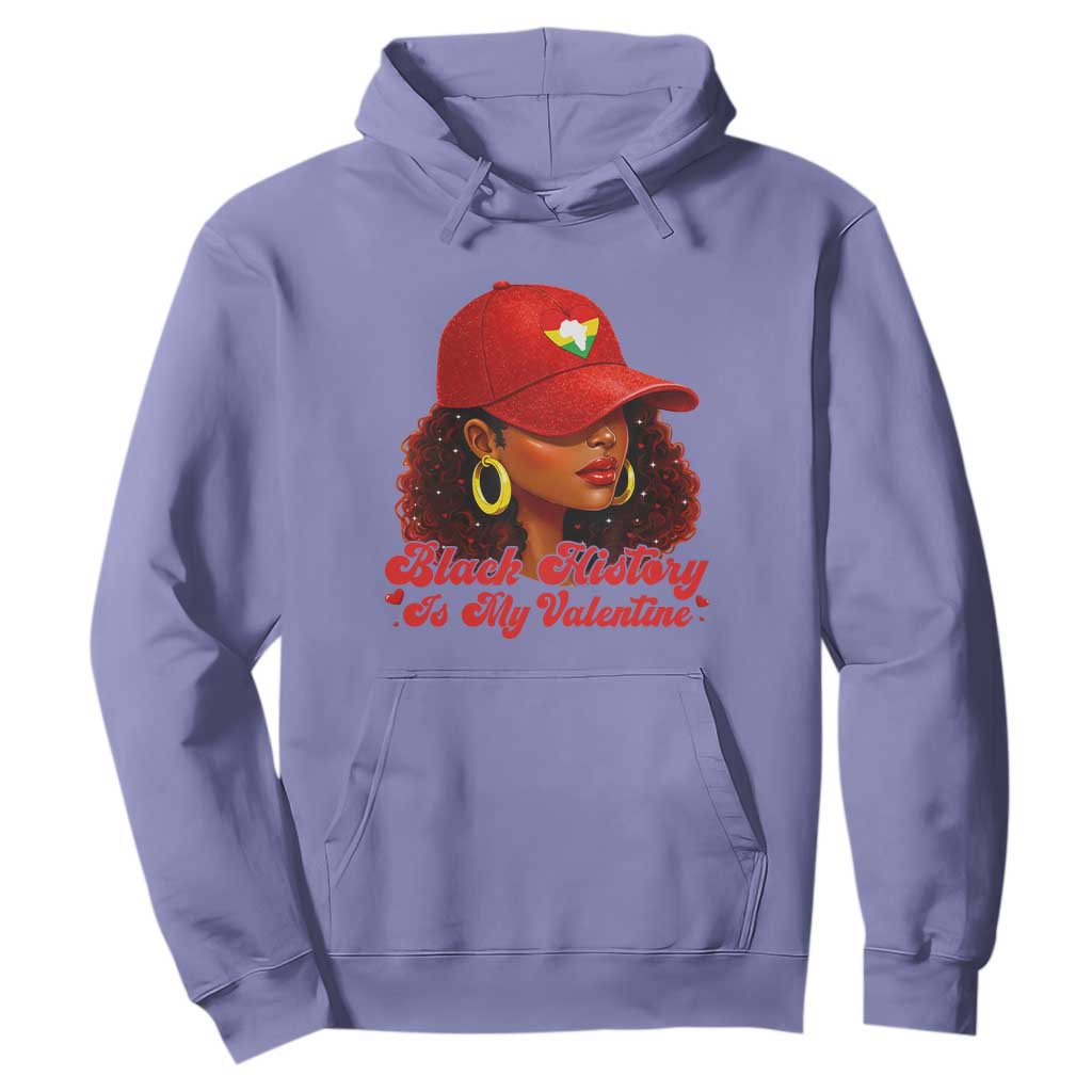 Black History Is My Valentine Hoodie Melanin Pride Valentines Day Gift TS12 Violet Print Your Wear