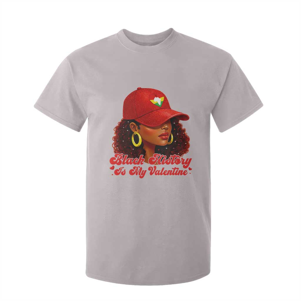 Black History Is My Valentine T Shirt For Kid Melanin Pride Valentines Day Gift TS12 Ice Gray Print Your Wear