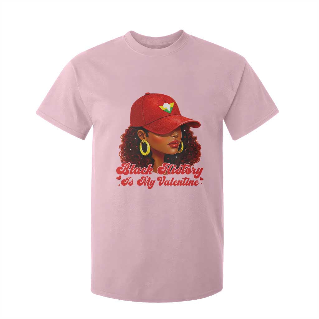Black History Is My Valentine T Shirt For Kid Melanin Pride Valentines Day Gift TS12 Light Pink Print Your Wear