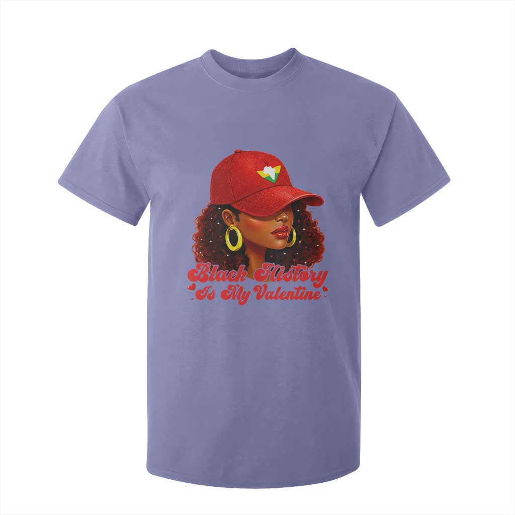Black History Is My Valentine T Shirt For Kid Melanin Pride Valentines Day Gift TS12 Violet Print Your Wear