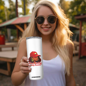 Black History Is My Valentine Skinny Tumbler Melanin Pride Valentines Day Gift TS12 Print Your Wear