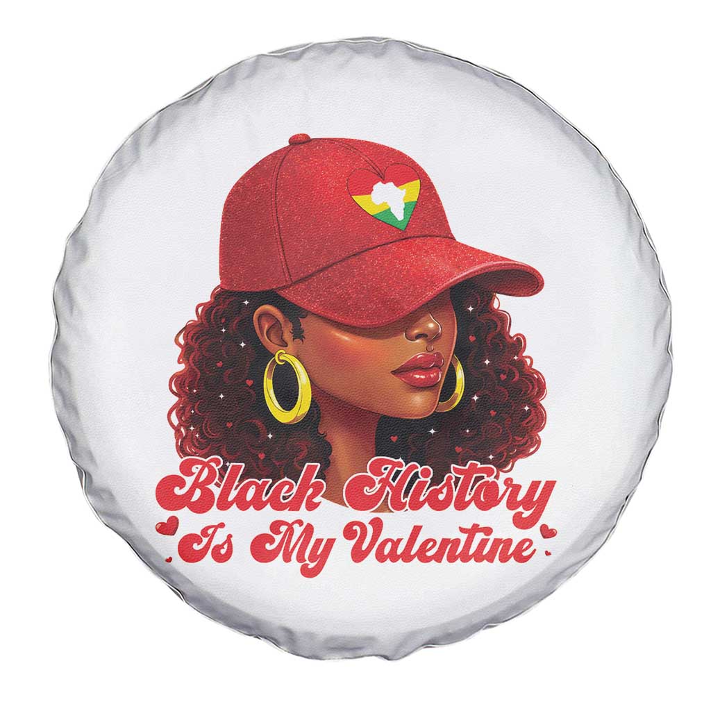 Black History Is My Valentine Spare Tire Cover Melanin Pride Valentines Day Gift TS12 Print Your Wear