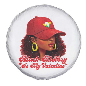 Black History Is My Valentine Spare Tire Cover Melanin Pride Valentines Day Gift TS12 Print Your Wear